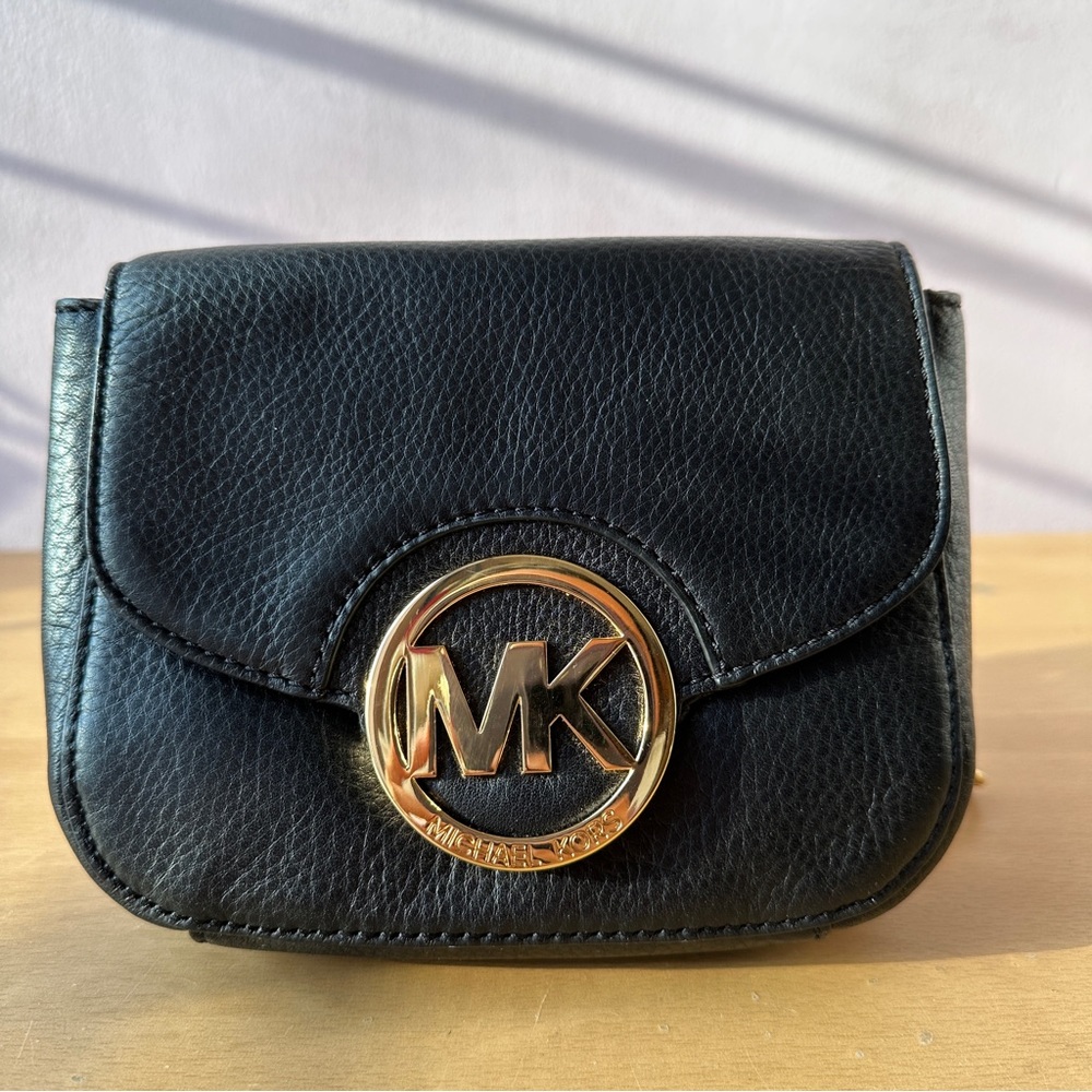 MICHAEL by MICHAEL KORS Black leather crossbody bag BNWT